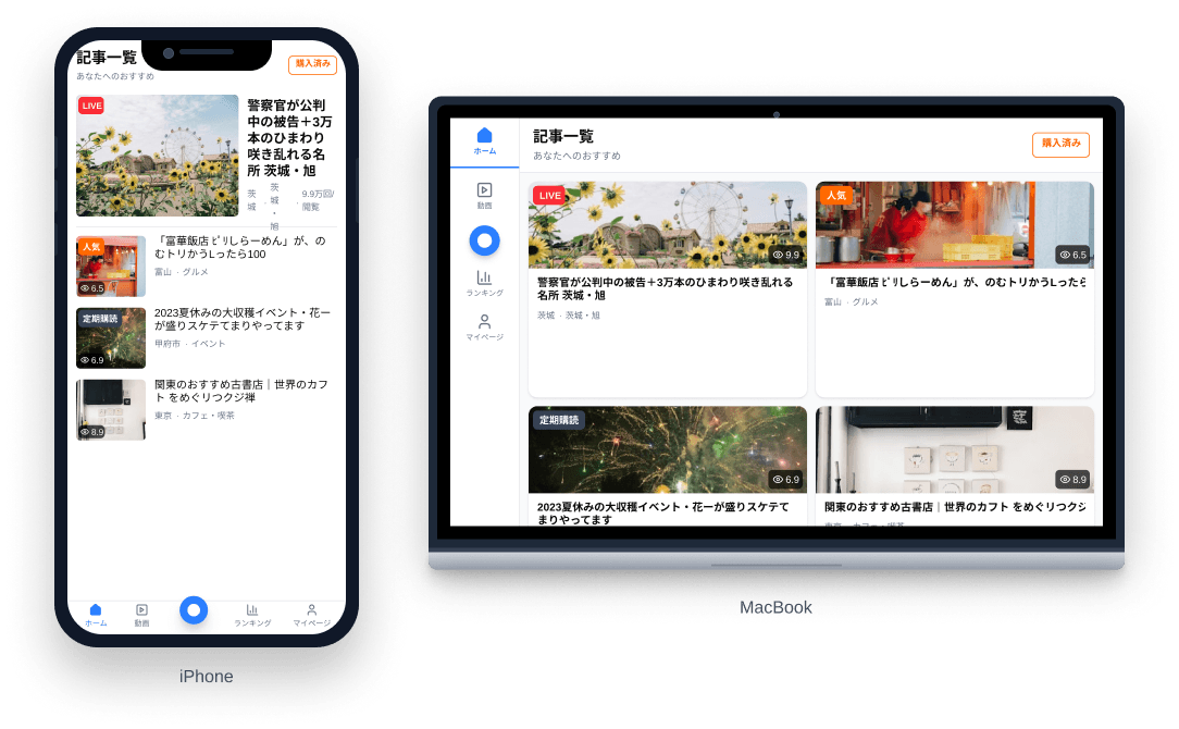 記事管理アプリ