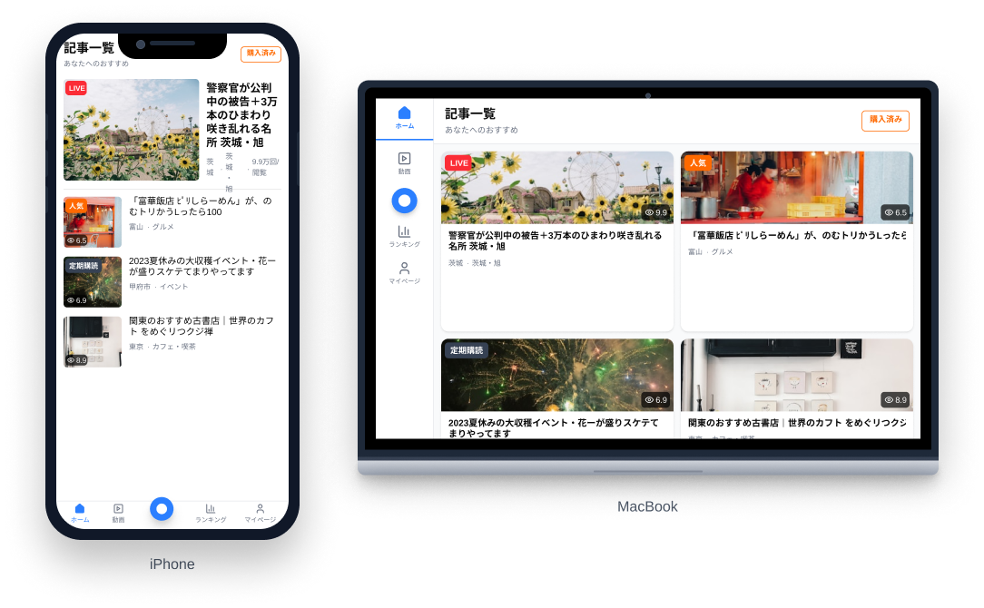 記事管理アプリ